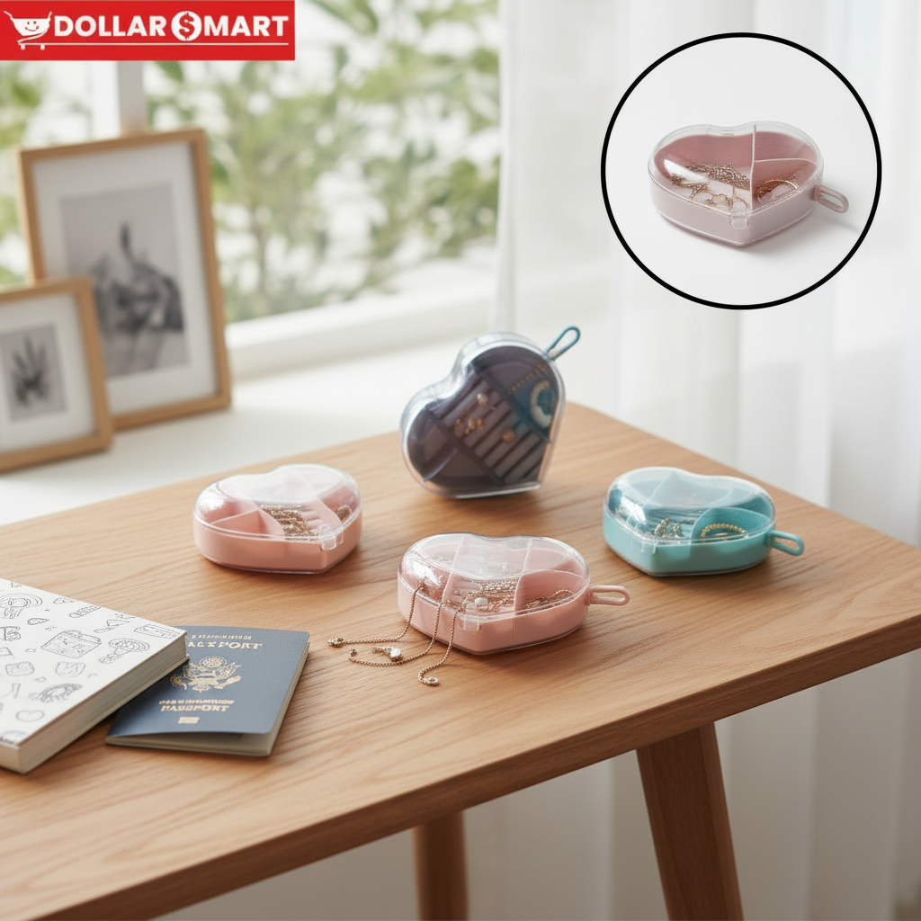 TRAVEL JEWELRY BOX HEART
