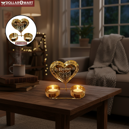 Golden Candle Holder