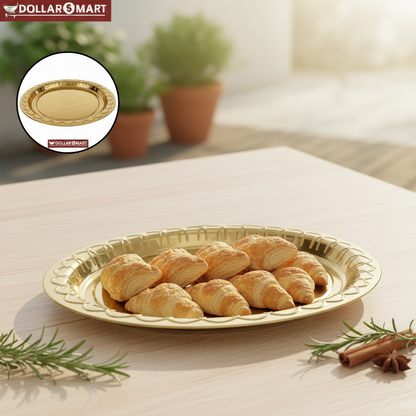 Golden Tray Round Small