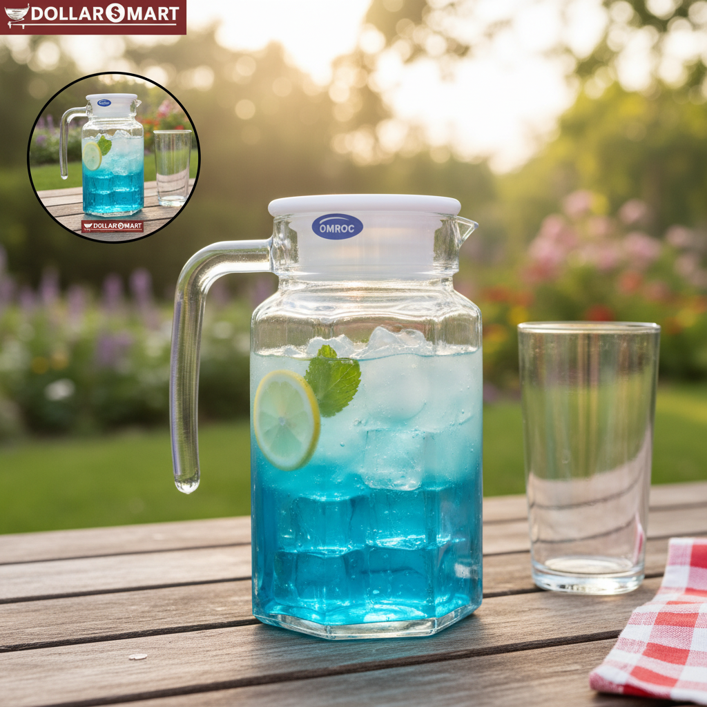 OMROC `Glass Juice Jug