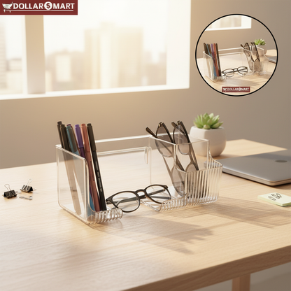 Acrylic Desk Orgainizer - Dollar$ Mart