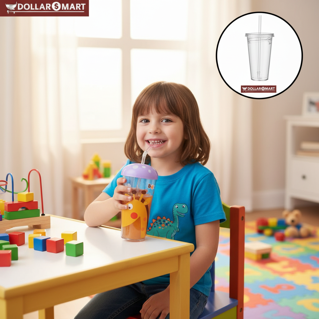 Glass with Straw