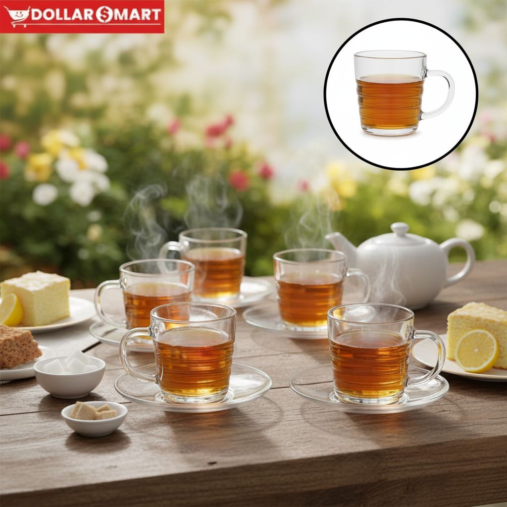 Ghani glass cups 6 pcs