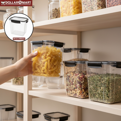 Acrylic Locking Storage Jar - Dollar$ Mart
