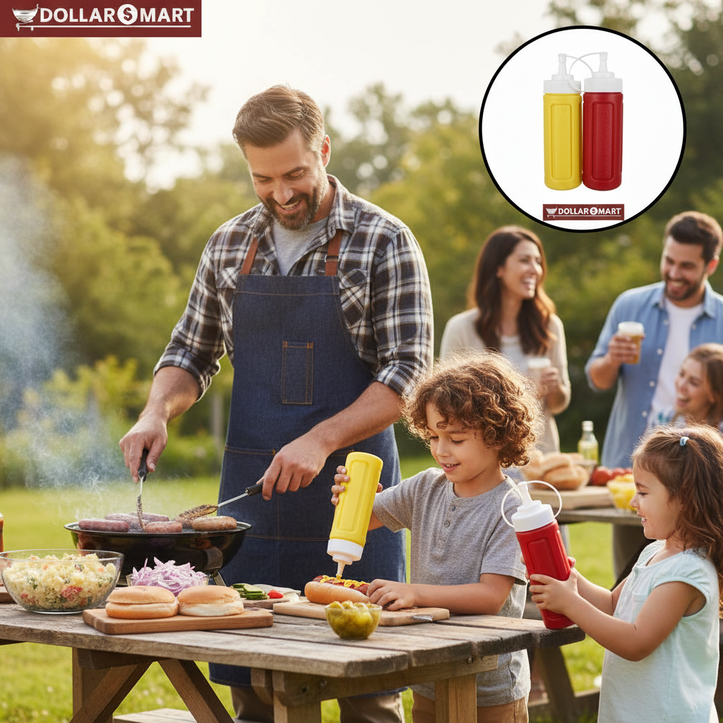 ketchup and mustard Bottles