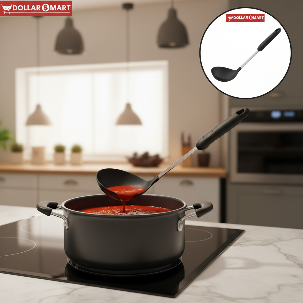 Silicone Spoon with plastic Handle