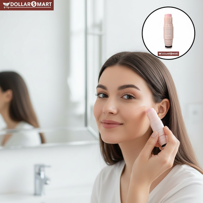 2 in 1 Blusher Contour Stick with Brush packaging for beauty online shopping