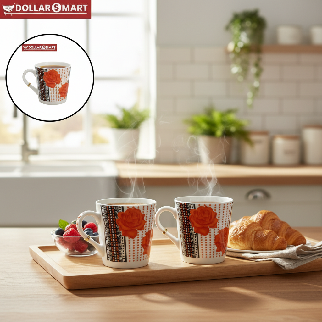 Flower Mugs pack of 2