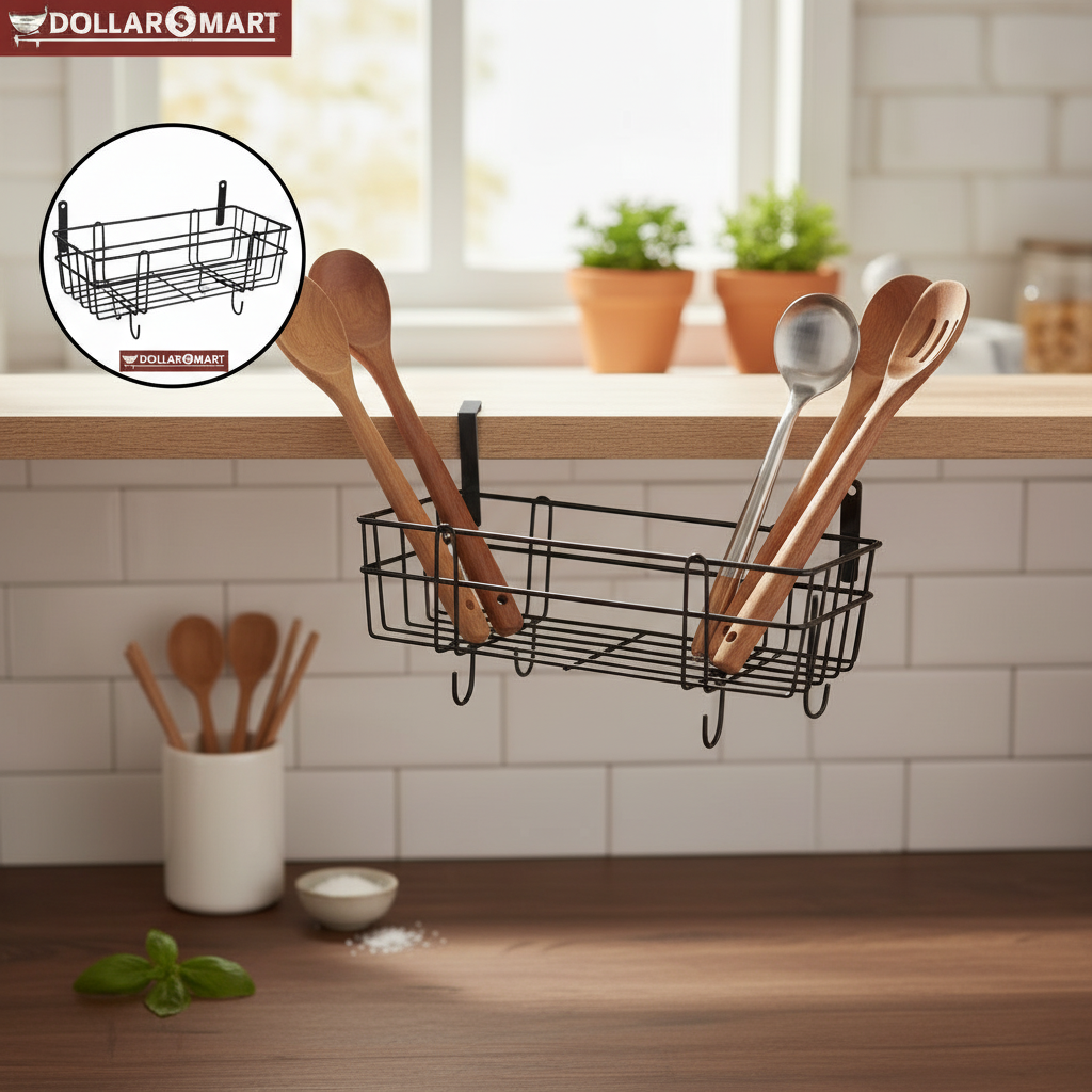 Metal Shelf Rack and Cup Holder