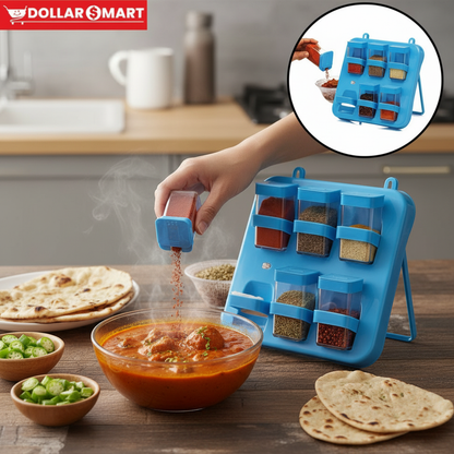 Novel Plastic Mini Spice Rack 6PCS - Compact Spice Organizer