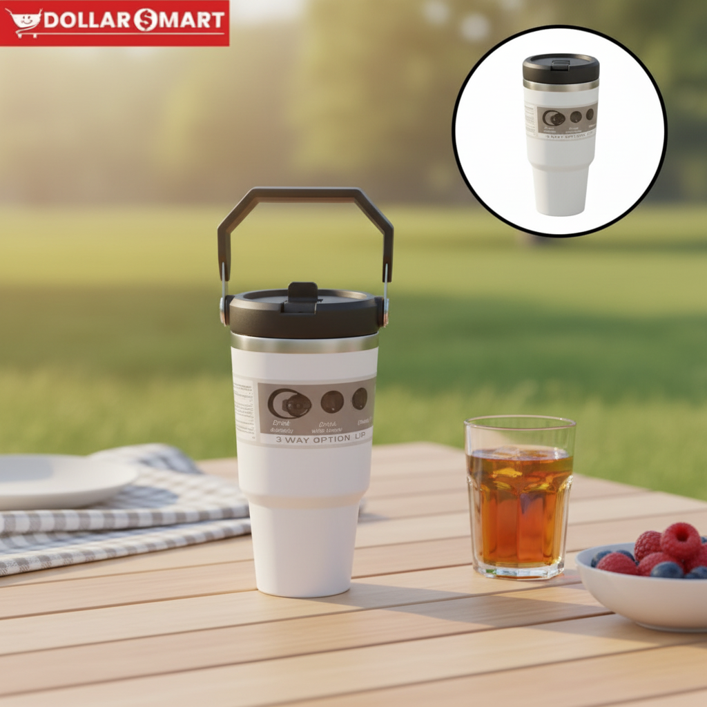 Tumbler 890ML - Large Capacity Drinkware for Home & Travel