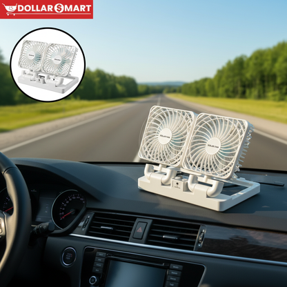 Dual Solar charging Fan