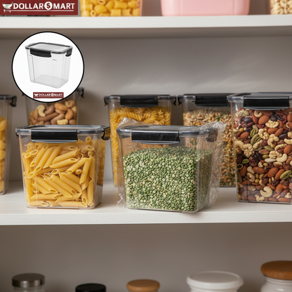 Acrylic Locking Storage Jar - Dollar$ Mart