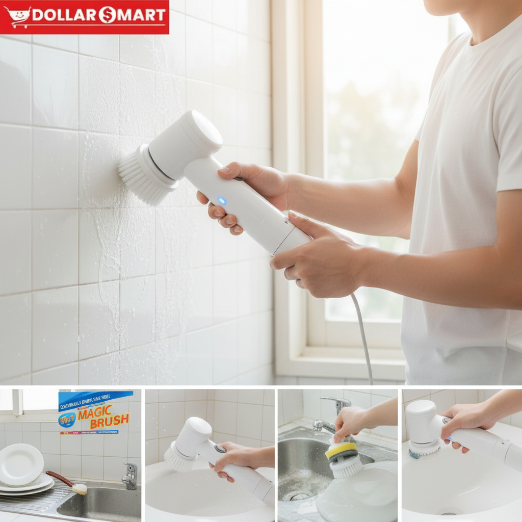 Magic Brush 5 IN 1 - Multi-Purpose Cleaning Tool for Home & Kitchen