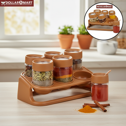 Spice Rack 6 Bottles