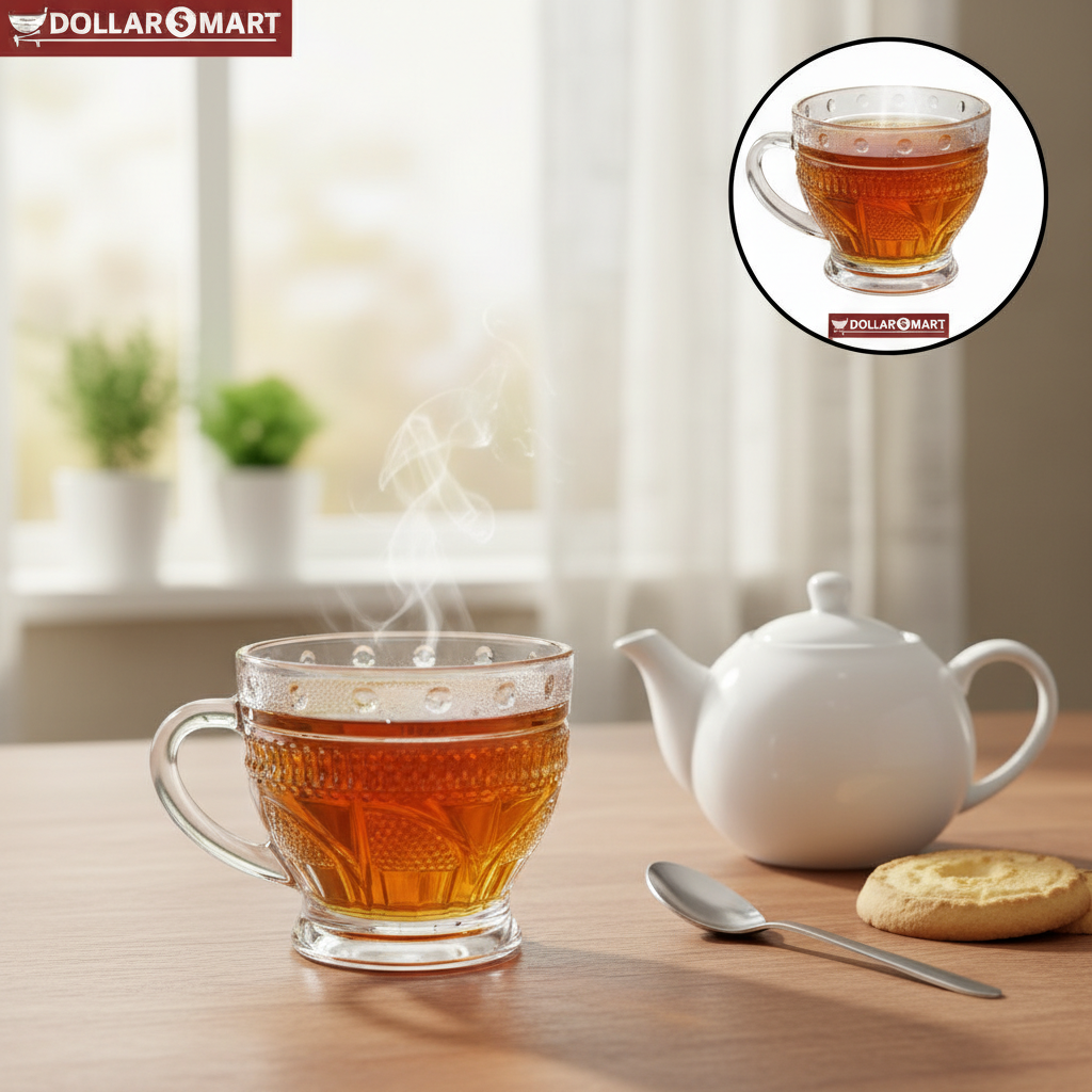 Ghani Glass Tea Mugs 6pcs