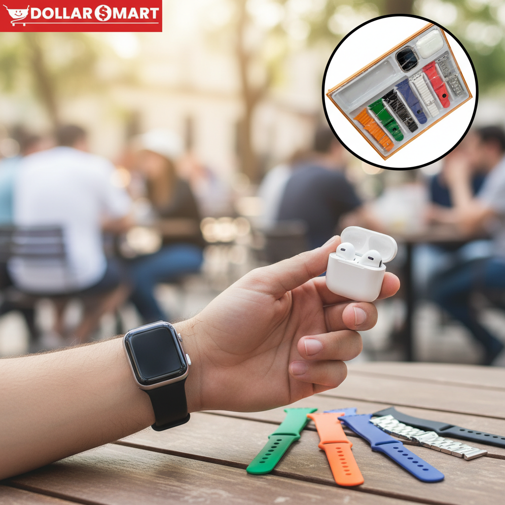 Crown Smart Watch and EarBuds M70