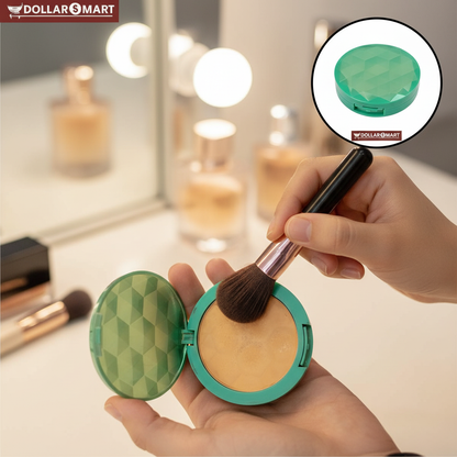 Woman applying 2 in 1 Face Powder for flawless look