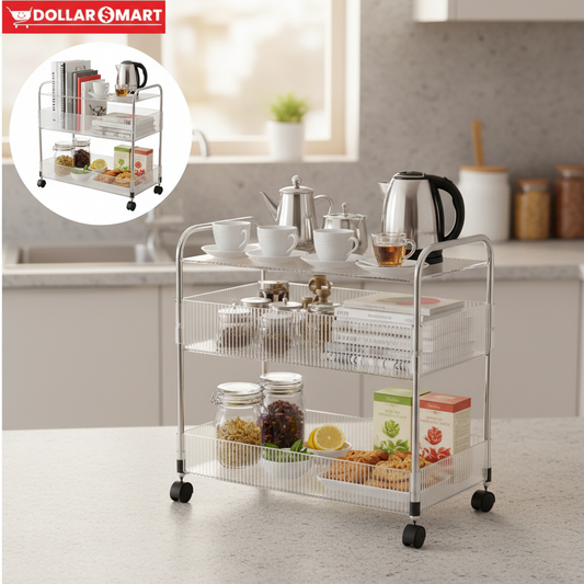 Transparent 3 layer Trolly