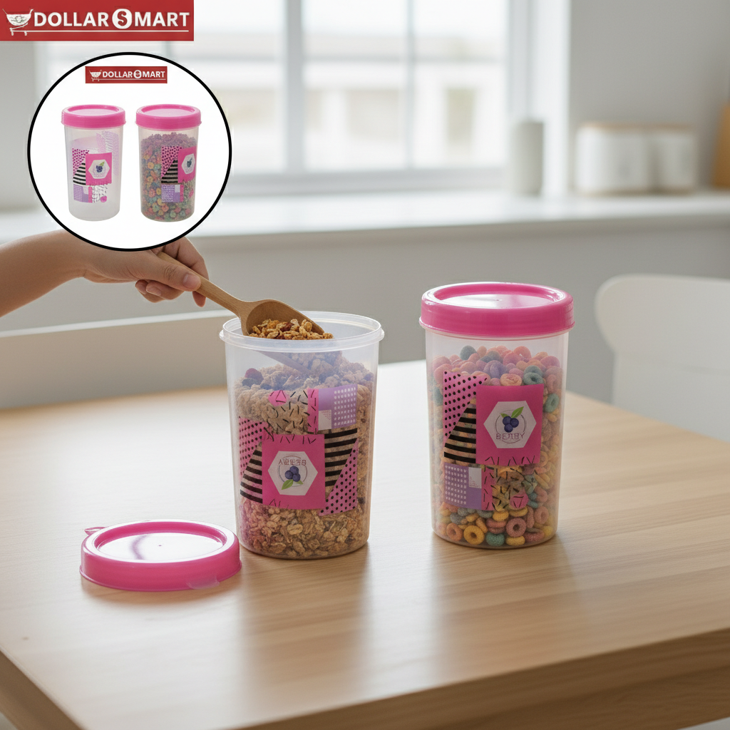 Kitchen Storage jar Large 2pcs