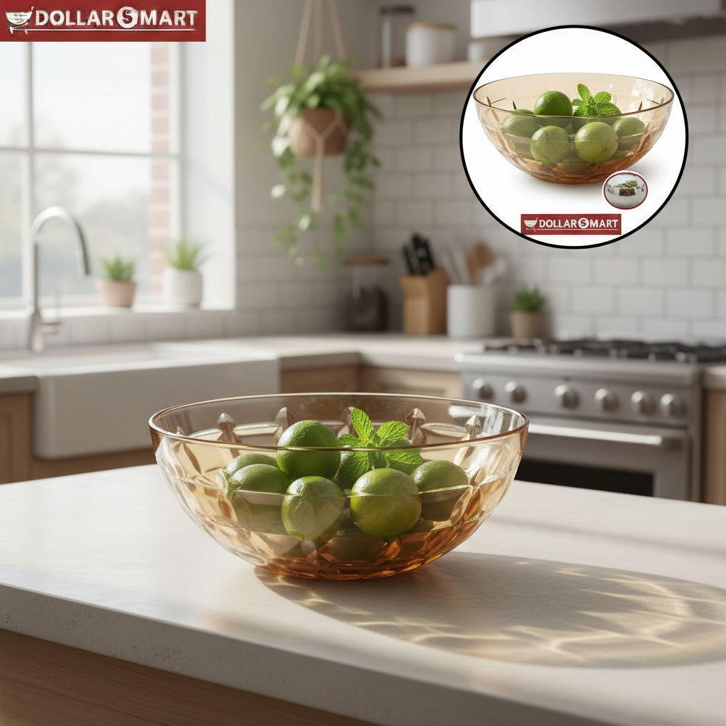 Acrylic Bowl Large - Dollar$ Mart