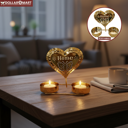 Golden Candle Holder