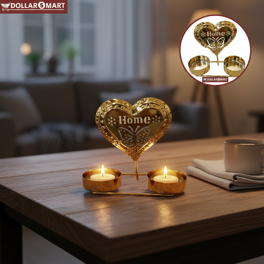 Golden Candle Holder