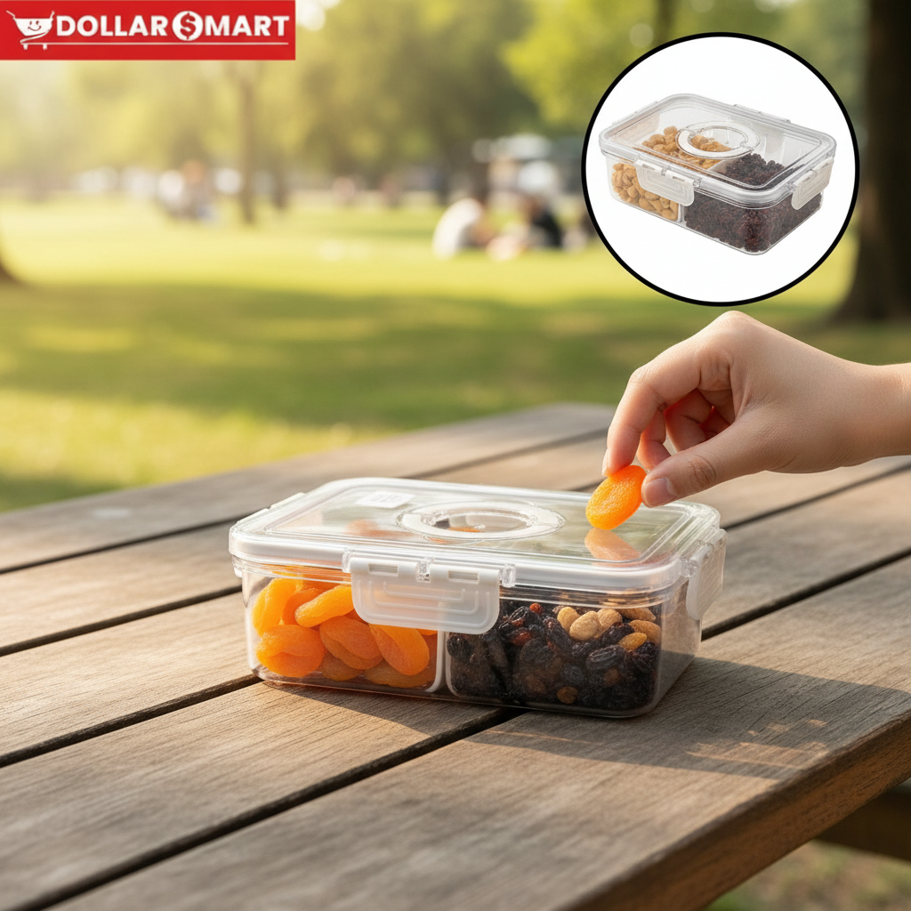 Acrylic Dry fruit Holder 2 partion - Buy Online Pakistan
