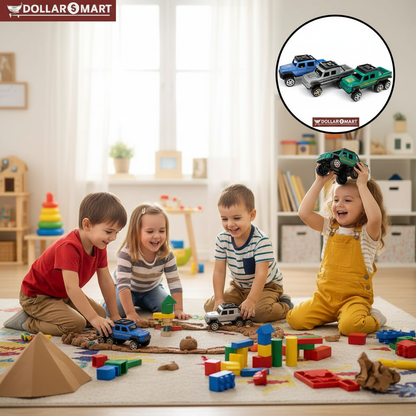 6x6 Toy Car Pack Of 3 for kids - Front View 1