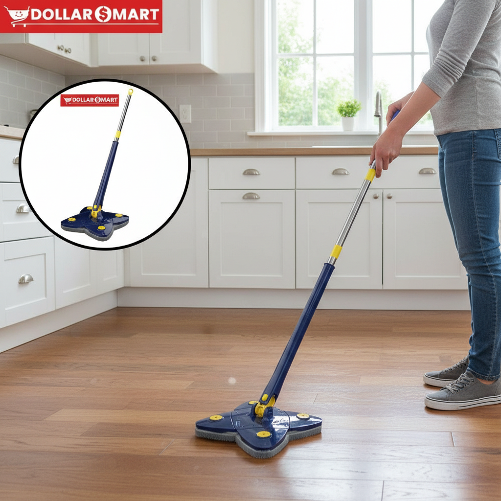 360 degree rotating mop head for easy cleaning