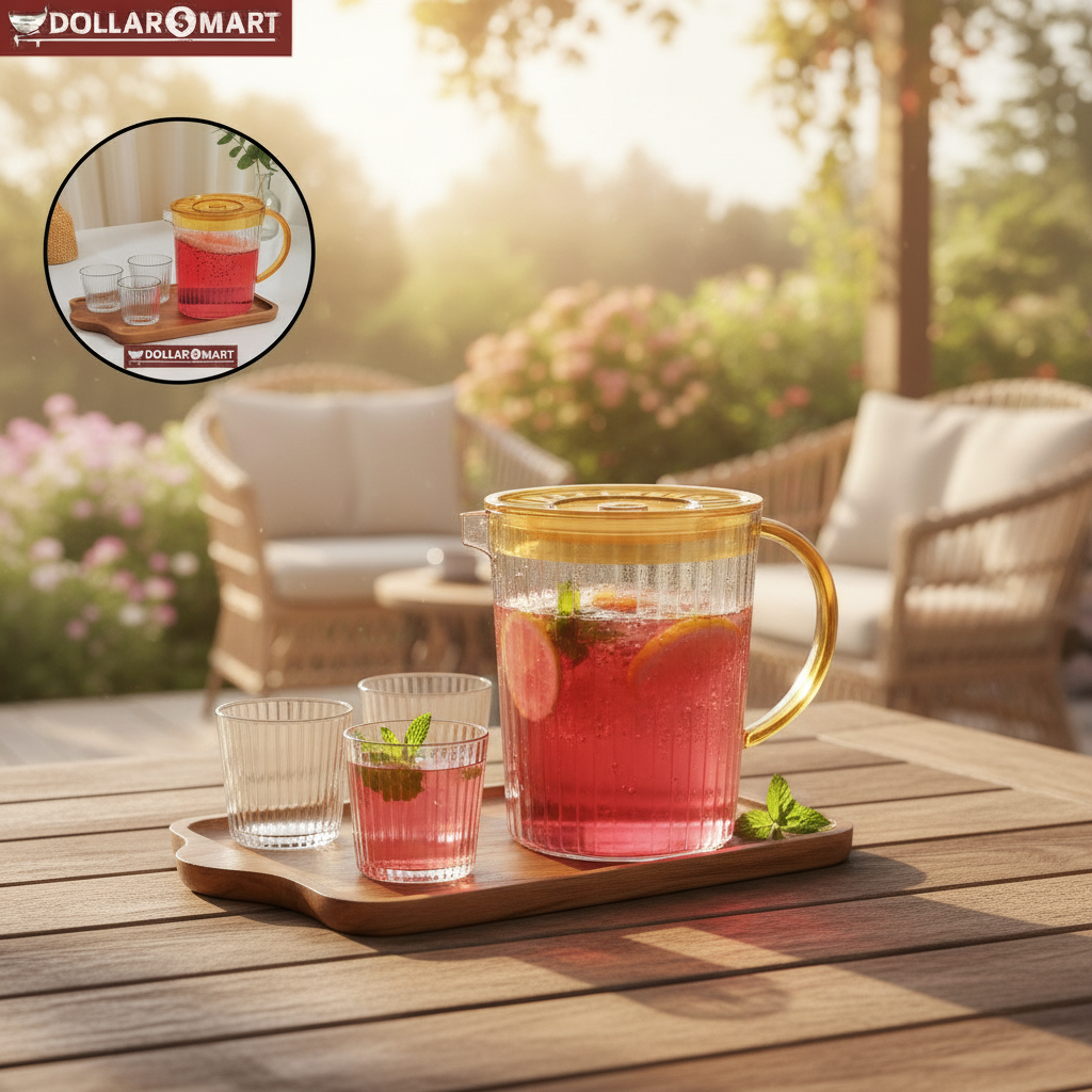 Water Jug with 6 pcs Glasses