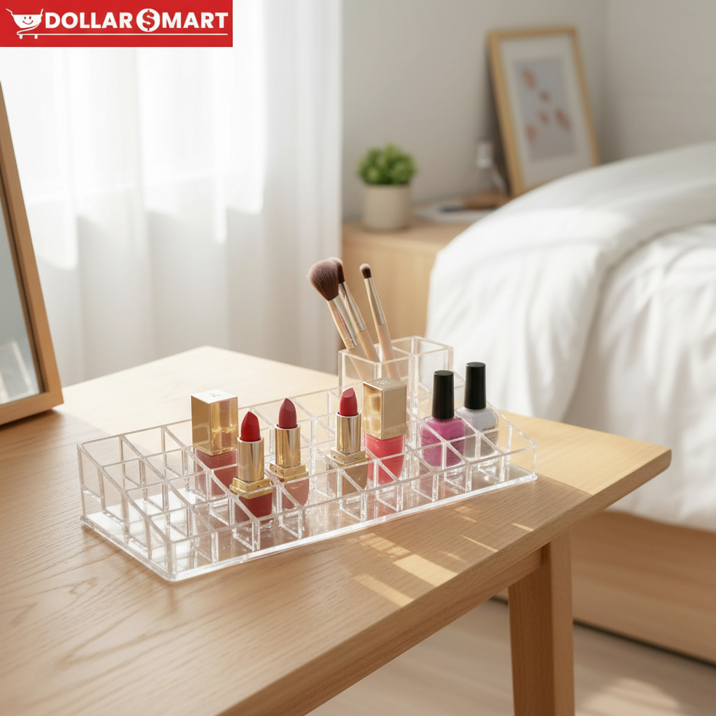 Acrylic lipstick and Jewelery Organizer - Dollar$ Mart