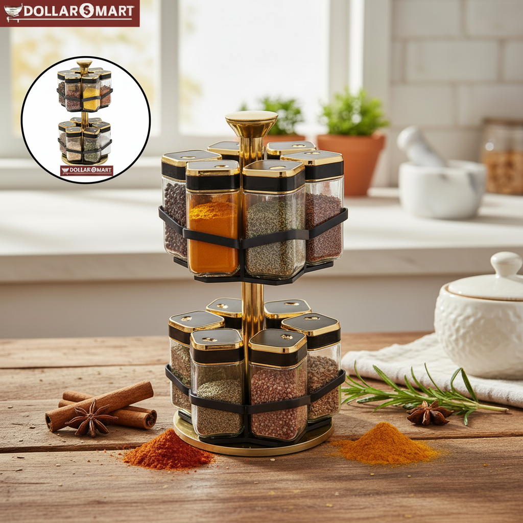 Rotating Spice Rack 16 bottle