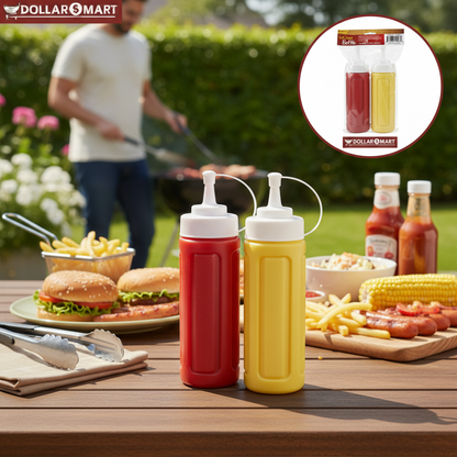 ketchup and mustard Bottles