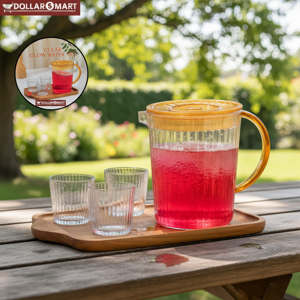 Water Jug with 6 pcs Glasses