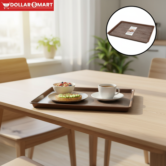 plastic wood style tray