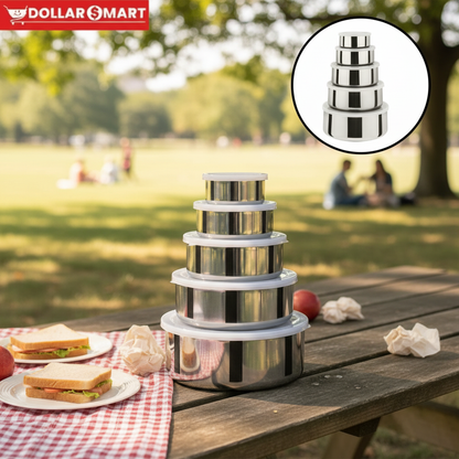 Stainless Steel Pots 5 pcs