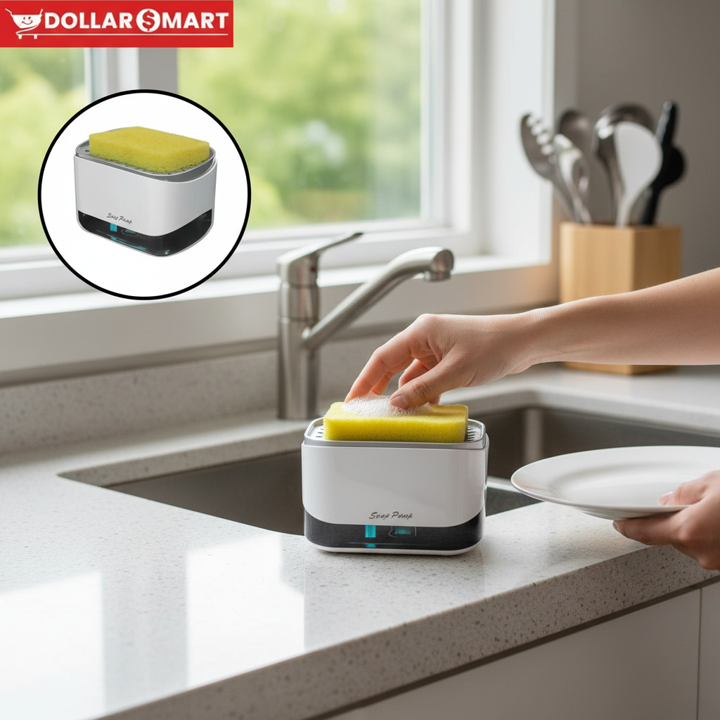 Soap Pump and Sponge Caddy
