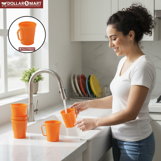 MultiColor Plastic Mug 6 pcs