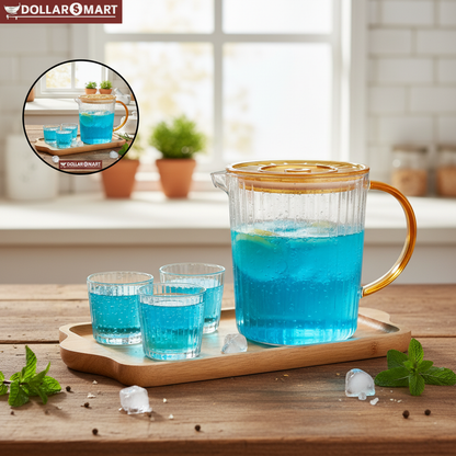 Water Jug with 6 pcs Glasses