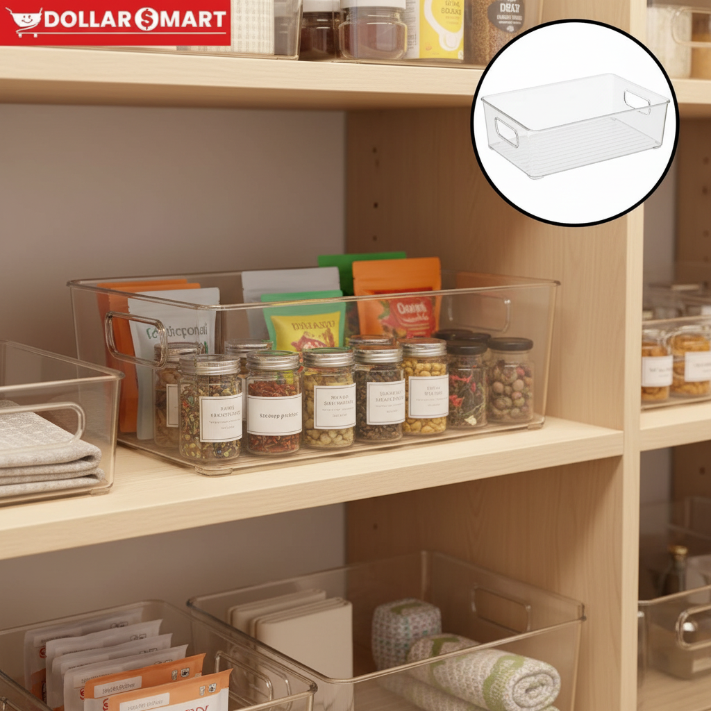 Acrylic Crystal Fridge organizer big - Dollar$ Mart