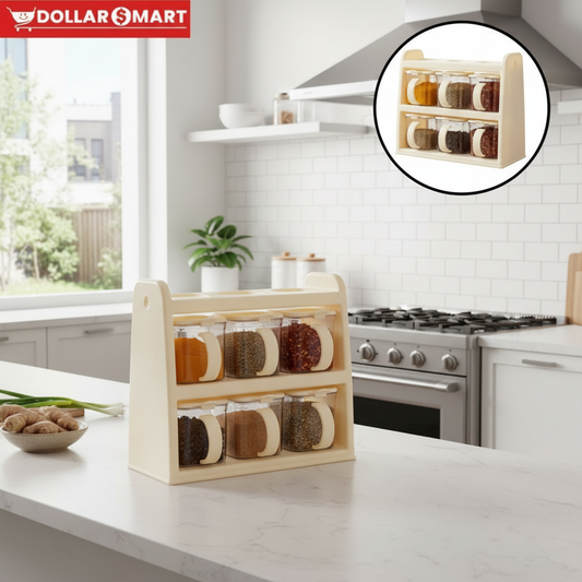 Spice holder plastic with spoons