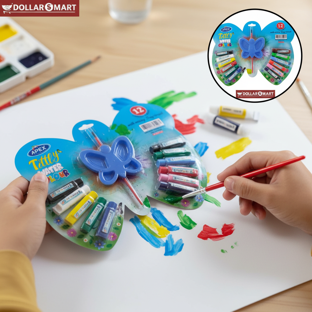 Kids water Colors and brush 12 Color