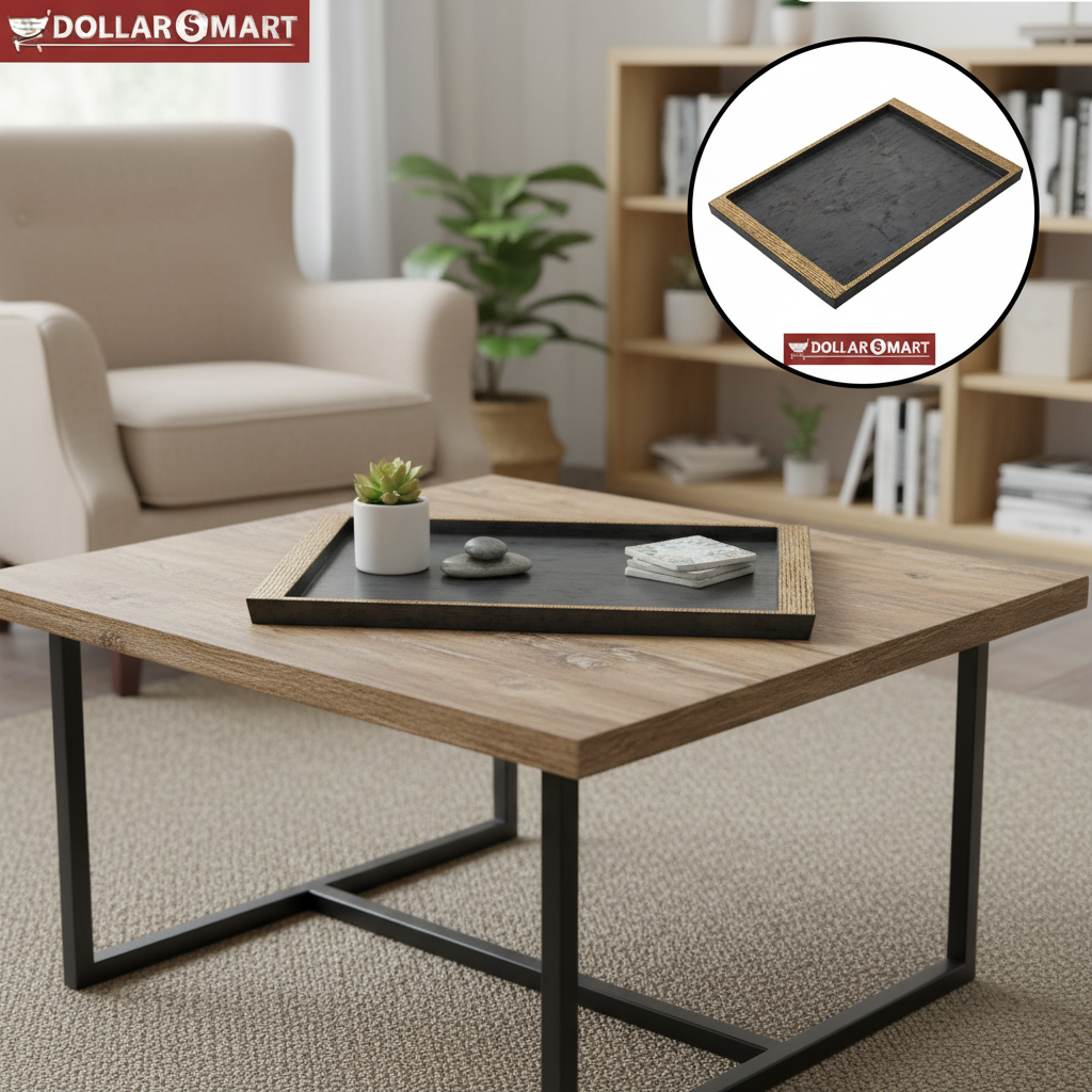 Black Gold Serving Tray