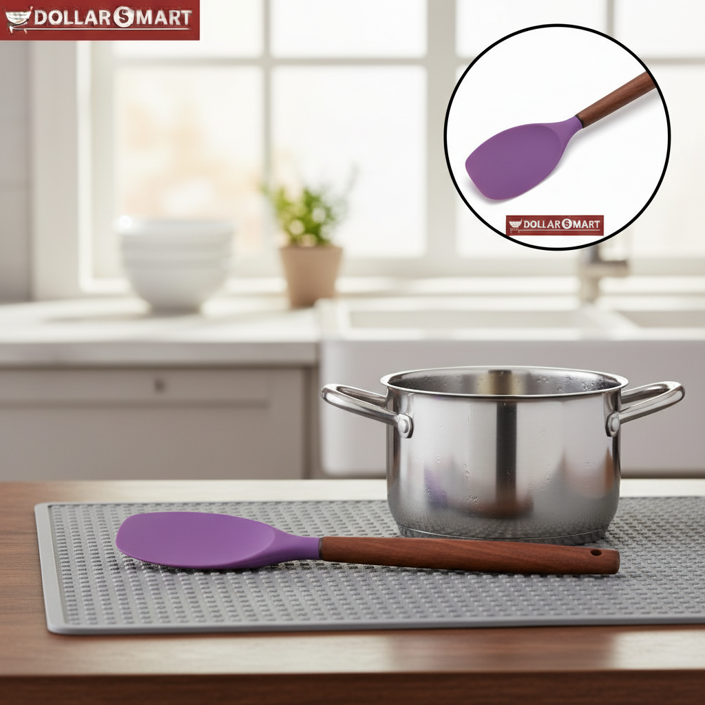 Silicon wooden Spatula Large