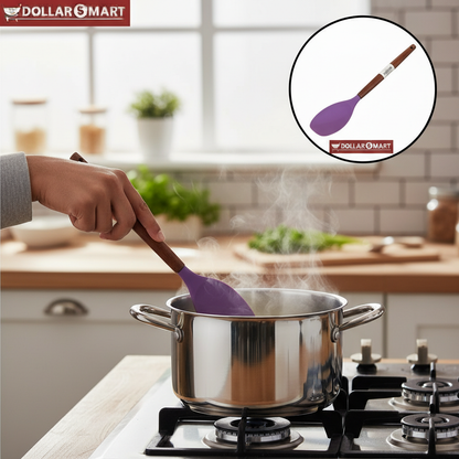 Silicon wooden Spatula Large