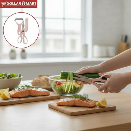 3 in 1 Peeler, Knife, and Scissor multi-tool - Buy Online in Pakistan from DollarSmart.pk