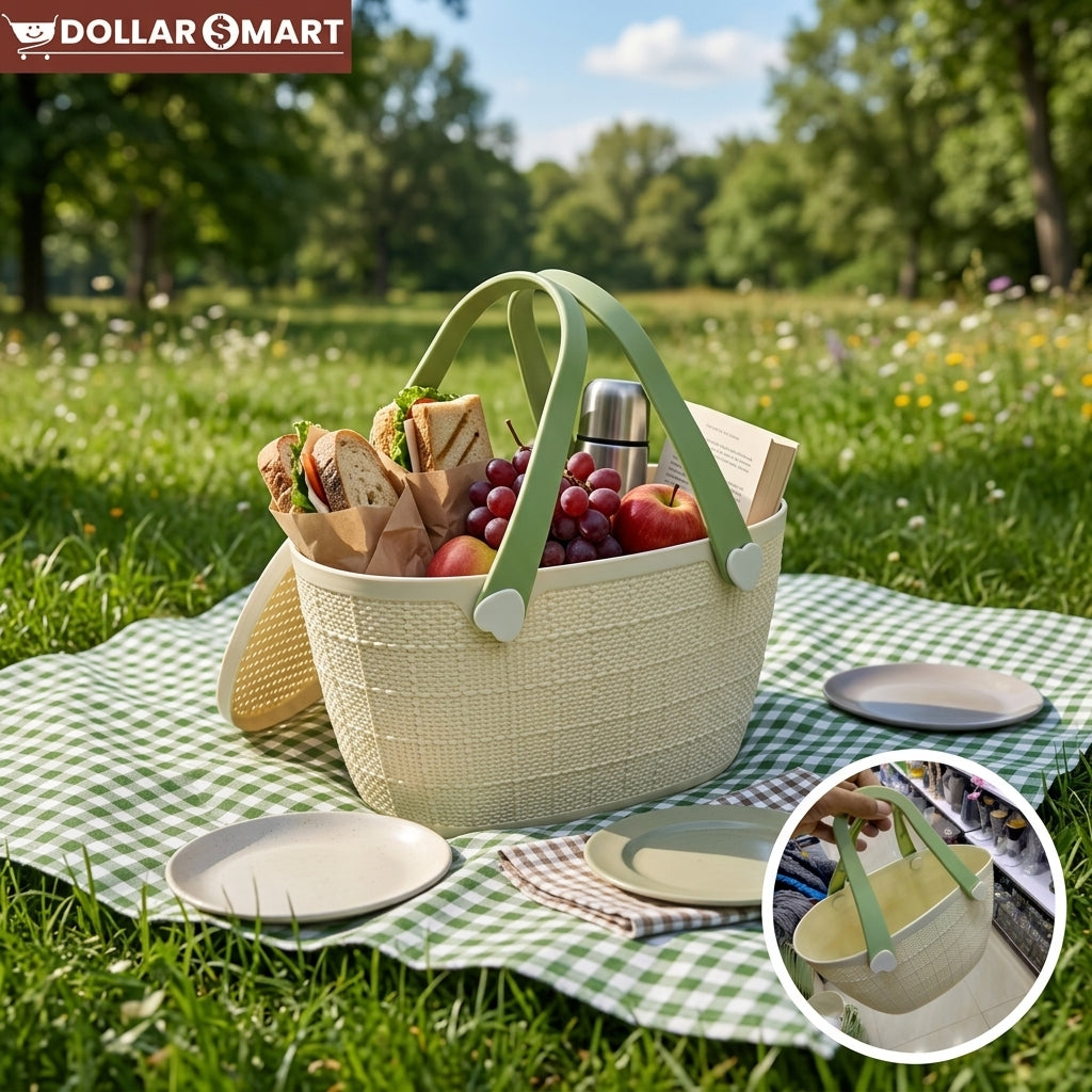 Durable Plastic Basket - Dollar$ Mart
