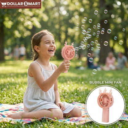 Bubble mini Fan Rechargeable