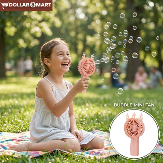 Bubble mini Fan Rechargeable
